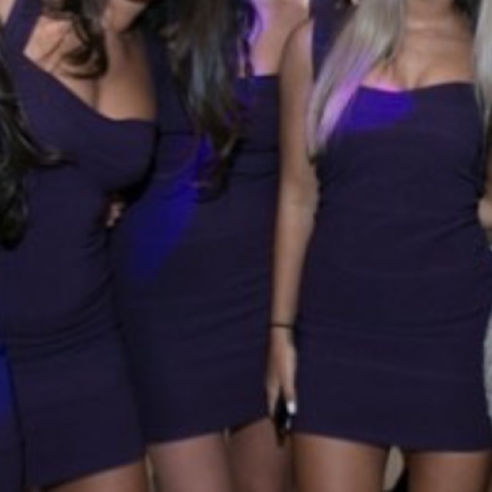 Purple mini dress